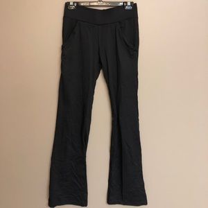 black flare leggings